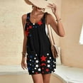 thumbnail image 4 of Cavosen Fourth of July Plus Size Loose Patriotic Jumpsuits Short Overalls with Pocket Star and Stripe Summer Workout Rompers, 4 of 7