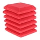 thumbnail image 2 of 6 Uds Almohadilla de Espuma Insonorizada para de Absorción de Parada de Sonido para Oficina en hogar rojo CUTICAT Panel de espuma acústica, 2 of 8