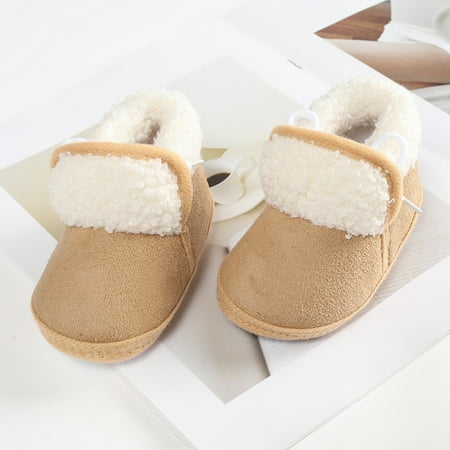 

Infant Baby Girls Winter Warm Shoes Kids Anti-Skid Snow Boots 0-18M