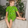thumbnail image 4 of KLL Ensemble de Pyjama à Manches Courtes Imprimé Club de Golf pour Enfants, Ensemble de Pyjama Doux pour Garçons et Filles - Petit, 4 of 6