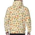 thumbnail image 3 of Bingfone Paw In Groovy Style Men's Drawstring Hoodie Long Sleeve Pocket Sweatshirts-Small, 3 of 6