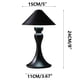 thumbnail image 3 of Lámpara de escritorio decorativa, lámpara de mesa para comedor, lámpara de noche para dormitorio o estudio, luz nocturna LED., 3 of 5
