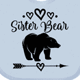 thumbnail image 4 of Inktastic Sister Bear Native Arrow Girls Baby Bib, 4 of 4