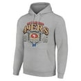 thumbnail image 2 of Men's Starter Heather Gray San Francisco 49ers 80s Retro Pullover Hoodie, 2 of 3