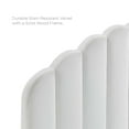 thumbnail image 4 of Modway Veronique Twin Performance Velvet Headboard in White, 4 of 9