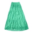 thumbnail image 4 of Maxi Skirts for Women, Boho Tiered Eyelet, Elastic High Waist A-Line, Summer Casual Flowy Beach Long Skirt, 4 of 4