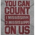 thumbnail image 2 of Count On Me Mississippi Womens Slim Fit Graphic Tee Brisco Brands L, 2 of 3