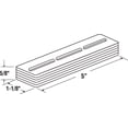 thumbnail image 2 of Prime Line N6900 White Plastic Carpet Riser 5 Count- 1.12 x 15 in., 2 of 2