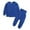 Dark Blue, variant on Toddler Kids Babys Girls Boys Spring Winter Solid Long Sleeve Pants Hoodie Sweatshirt Sleepwear Set Outfits Clothes Size 1-2 Years