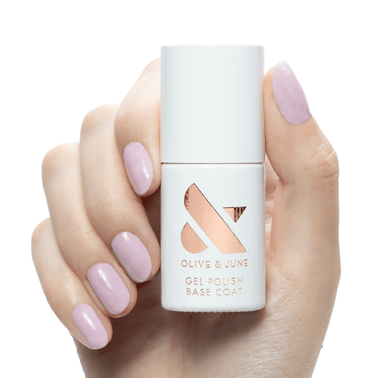 Olive & June Gel Base Coat Nail Polish, Long-Lasting Gel, Easy