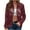 Red, variant on Homenesgenics Cardigans for Women Plus Sizes Ladies' Solid Color Scrub Jacket Lace Casual Jacket Blue S