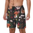 thumbnail image 2 of Xecao Mushroom With Snails for Men's Swimming Trunks Swim Trunks Quick Dry Swim Shorts with Mesh Lining Funny Swimwear Bathing Suits, 2 of 9