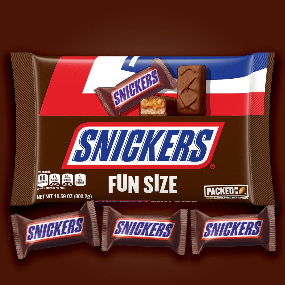 Snickers Chocolate Fun Size Candy Bars - 10.59 oz (Pack of 2)
