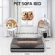 thumbnail image 3 of Cama para Perro Lavable, Cama para Perro Ortopedica, Cama Rectangular de Espuma Elástica para Mascotas, Cama de Mascotas Antideslizante y Desmontable en La Parte Inferior (L 100 * 58 * 15cm), 3 of 6