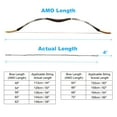 thumbnail image 3 of Uxcell Recurve Bow String Archery Bowstrings Replacement 14 Strands Longbow String Black AMO 48"(Actual 44"), 3 of 4