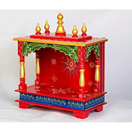 

Kamdhenu art and craft Wooden Temple/Home Temple/Pooja Mandir/Pooja Mandap/Temple for Home (KWALL-18)