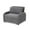 Grey, variant on GDF Studio Levi 3-in-1 Convertible Sofa Bed, Cotton Linen Loveseat with Pull-Out Design, Backrest Pillow, Side Pockets, Gray