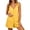 Yellow, variant on PBFRDSJ Womens Spaghetti Strap V Neck Plus Size Romper Sleeveless Button Down Wide Leg Short Jumpsuit Casual One Piece Romper Sizes S-3XL