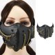 thumbnail image 2 of Rivet Chain Embellished PU Leather Face Mask Punk Gothic Cosplay Props For Theater Parties Halloween Costume Event, 2 of 4