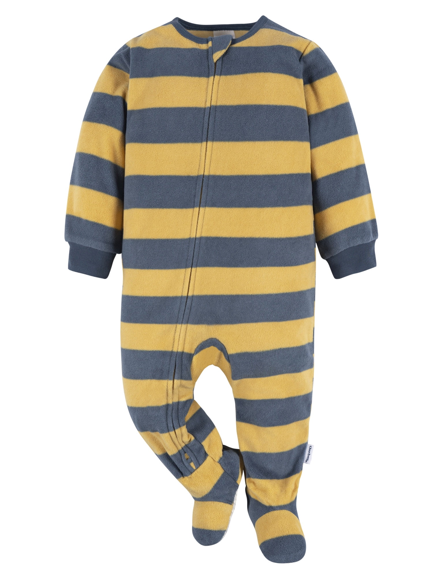 Gerber Baby and Toddler Neutral Microfleece Blanket Sleeper Pajamas, 2-Pack, Sizes 0/3 Months -5T