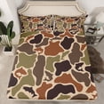 thumbnail image 2 of Castle Fairy Big Bass Fish Twin Sheet Sets for Kids Teens,Vintage Camouflage Camo Bedding, 2 of 7