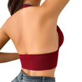 thumbnail image 5 of Deep V‑Neck Backless Bra for Women Front Clasp Crop‑Top Style Summer Undergarment, 5 of 7