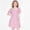 Pink, variant on JUSLIO Dresses for Girls Pleated Dresses Ruffle Crew Neck Short Sleeve Casual Dress Size 5 Y
