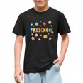 thumbnail image 5 of Juslio Boys Letter Pattern Shirts Breathable Crew Neck Casual, Short Sleeved Tops Comfortable T Shirts Sizes 2-18, 5 of 9