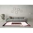 thumbnail image 3 of Ahgly Company Indoor Square Abstract Red Contemporary Area Rugs, 8' Square, 3 of 4