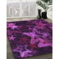 thumbnail image 2 of Ahgly Company Indoor Rectangle Patterned Dark Orchid Purple Area Rugs, 7' x 10', 2 of 6