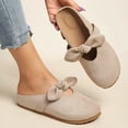 thumbnail image 6 of Bow Knot Mary Jane Mules, Slip On Closed Toe Shoes, Casual Comfort Footwear (Women's), 6 of 6