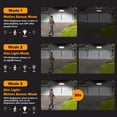 thumbnail image 4 of Solar Outdoor Lights 302 LED 3000LM, IP65  Motion Sensor Outdoor Lights, 3 Heads Solar  Flood Lights 270 Wide Lighting Angle with 3 Modes for Garden Patio Yard, 4 of 6