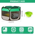 thumbnail image 4 of SPOKKI 43.3in Pet Playpen Pop-Up Dog Playpen, Folding Soft Dog Crate Portable Waterproof Outdoor Playpen for Dog Cat Chicken Recovery w/Bowl, Durable for Travel, 4 of 7