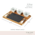 thumbnail image 4 of Twine Acacia and Slate Cheese Board with Ceramic Bowls, Kitchen Gifts, 4 of 7