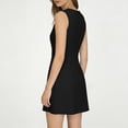 thumbnail image 6 of HAPIMO Women's Dress Crew Neck Sleeveless Short Length Fashionable Casual Wear Modern Classic Black L, 6 of 8