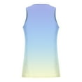 thumbnail image 2 of ZCFZJW Men's Ombre Workout Tank Tops Casual Tie Dye Gradient Print Summer Sleeveless Gym Shirts Bodybuilding Fitness Muscle Tee Shirts Multicolor#05 L, 2 of 4