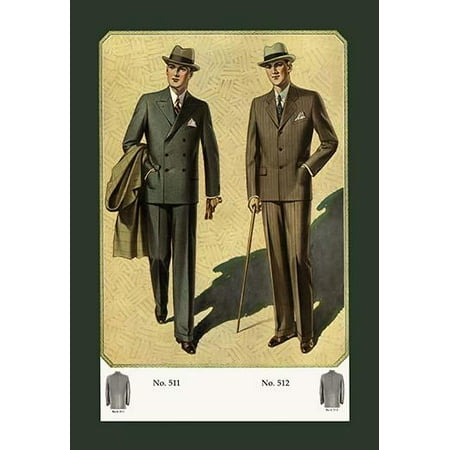 Conservative Sack - Three-Button Double-Breasted Conservative Sack-Fine Art Canvas Print (20