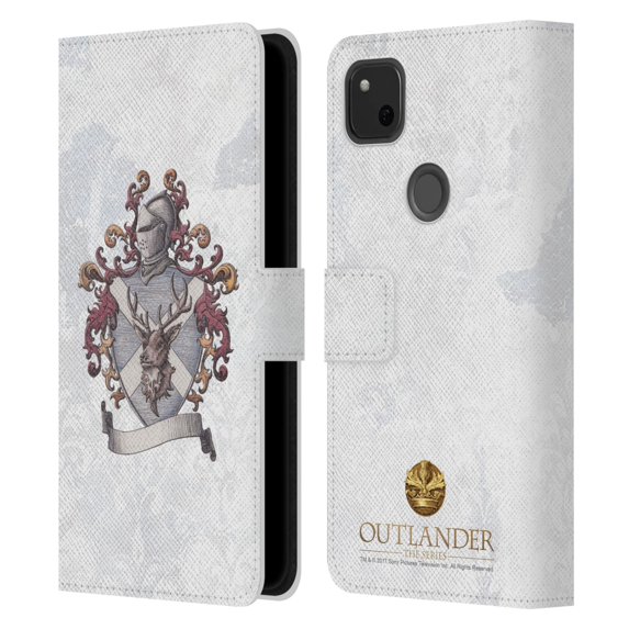Head Case Designs Officially Licensed Outlander Seals And Icons Mackenzie Knight Crest Leather Book Wallet Case Cover Compatible with Google Pixel 4a