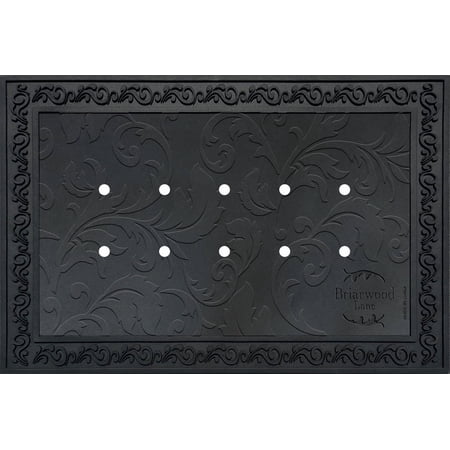 Condition photo showing New/Like New for briarwood lane outdoor rubber doormat tray floral design