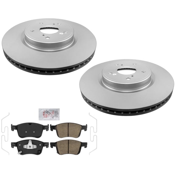 Front GEO-Coated Rotors & Pads For Honda Accord 2.0L Hybrid 2018-2022
