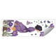 thumbnail image 2 of Pegatinas de Decoración de Pared para El Hogar con Diseño de Niña con Vestido Morado y Flores Moradas, 2 of 6