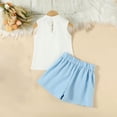 thumbnail image 6 of Fesfesfes Outfits For Kids Kids Girls Summer Outfits Toddler Girls Short Sleeve Shirts Tops Pleated Skirt Set 2Pcs Clothing For Girls 2-8 Years, 6 of 6