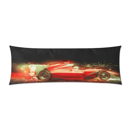 MKHERT Cool Formula Race Car Body Pillow Pillowcase Pillow Protector Cushion Cover 20x60