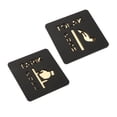 thumbnail image 3 of simhoa Doors Push Pull Signs Door Decal Sign for Restaurants Bars Shop A Set, 3 of 8