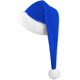 thumbnail image 1 of CHAO Gorro de Papá Noel 75CM - Azul, Gorro de Papá Noel para adulto, 1 of 4