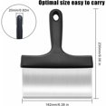 thumbnail image 2 of Griddle Scraper, Griddle Scraper for Stainless Steel Griddle Professional Griddle Scraper Griddle Scraper with Handle, Stainless Steel Griddle Scraper, BBQ Grill Scraper Cleaning Tool, 2 of 5