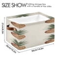 thumbnail image 4 of Pineapples Vintage Color Square Storage Bins with Handles Collapsible Containing Box 1 Pack, 4 of 9