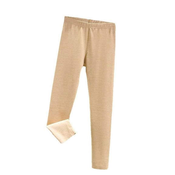 Tnhcen Women's Winter Warm Cotton Sleep Pants - Slim Elastic Waist Solid Color 7/8 Pajama Long Pants | M-2XL Cozy Bottoms