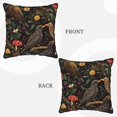 thumbnail image 4 of Velvet Rimmed Pillowcase Is Not Easy To Open Line Deformation Invisible Zipper Opening And Closing Only Pillowcase Does Not Contain Pillow Core Cartoon European Starling Birds 20"X20", 4 of 8