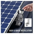 thumbnail image 3 of Solar Panel Mounting Brackets Kit, Adjustable Aluminum Solar Mount for Roof, 30 Inch Rails, End & Mid Clamps - Universal Compatibility, 3 of 7